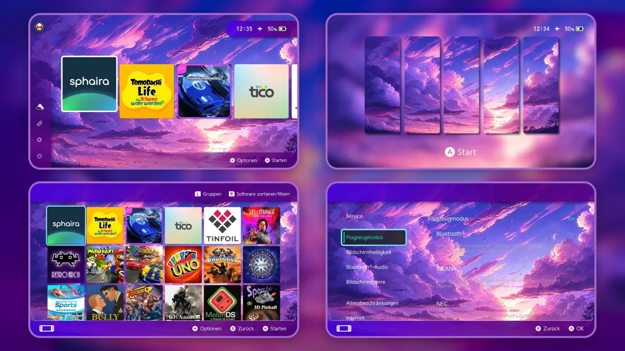 Timeless Clouds | Switch Theme Packs | Themezer