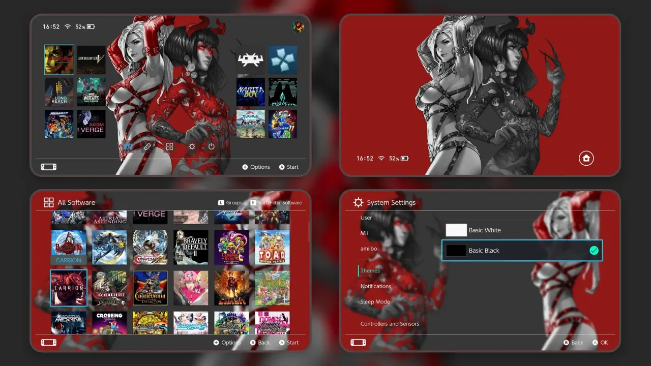 Double Features | Switch Theme Packs | Themezer