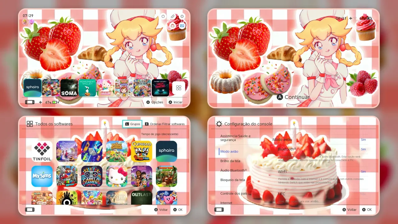 Patisserie Peach Fix Small Games Icons In Menu | Switch Packs | Themezer