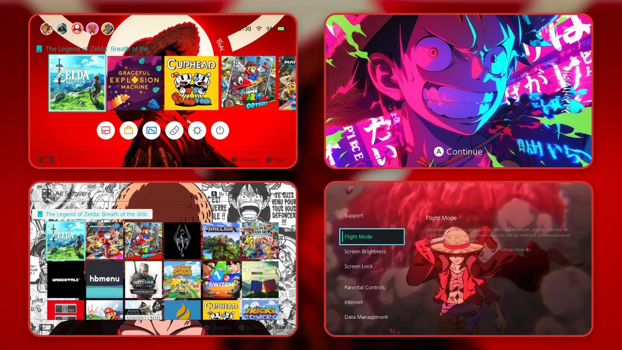 ANIME ONE PIECE | Switch Theme Packs | Themezer