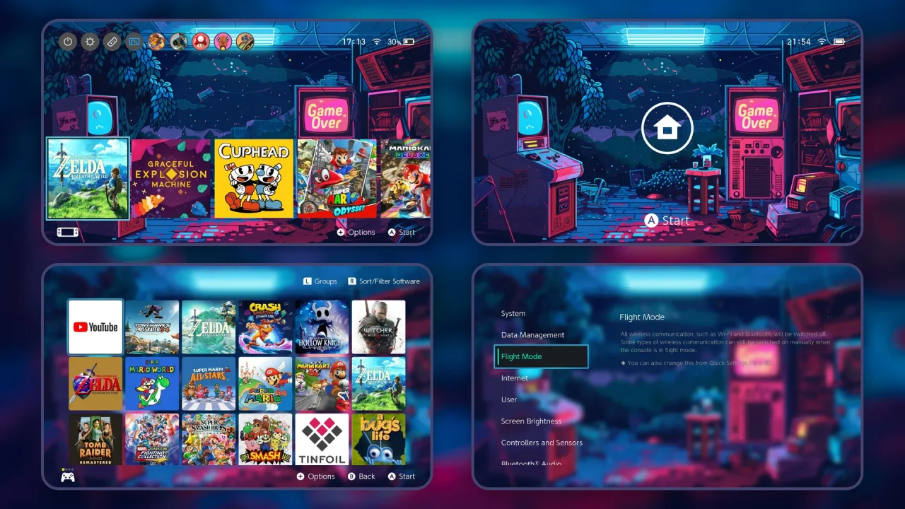 Game Over | Switch Theme Packs | Themezer