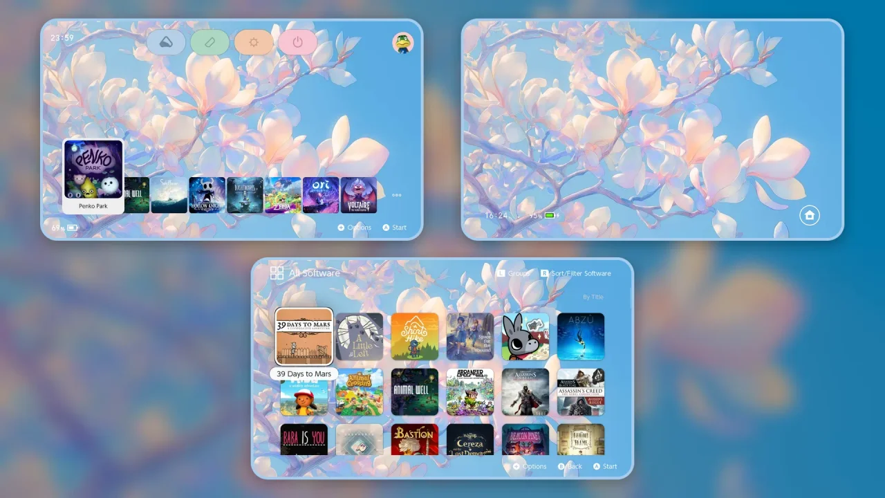 Gentle Spring | Switch Theme Packs | Themezer