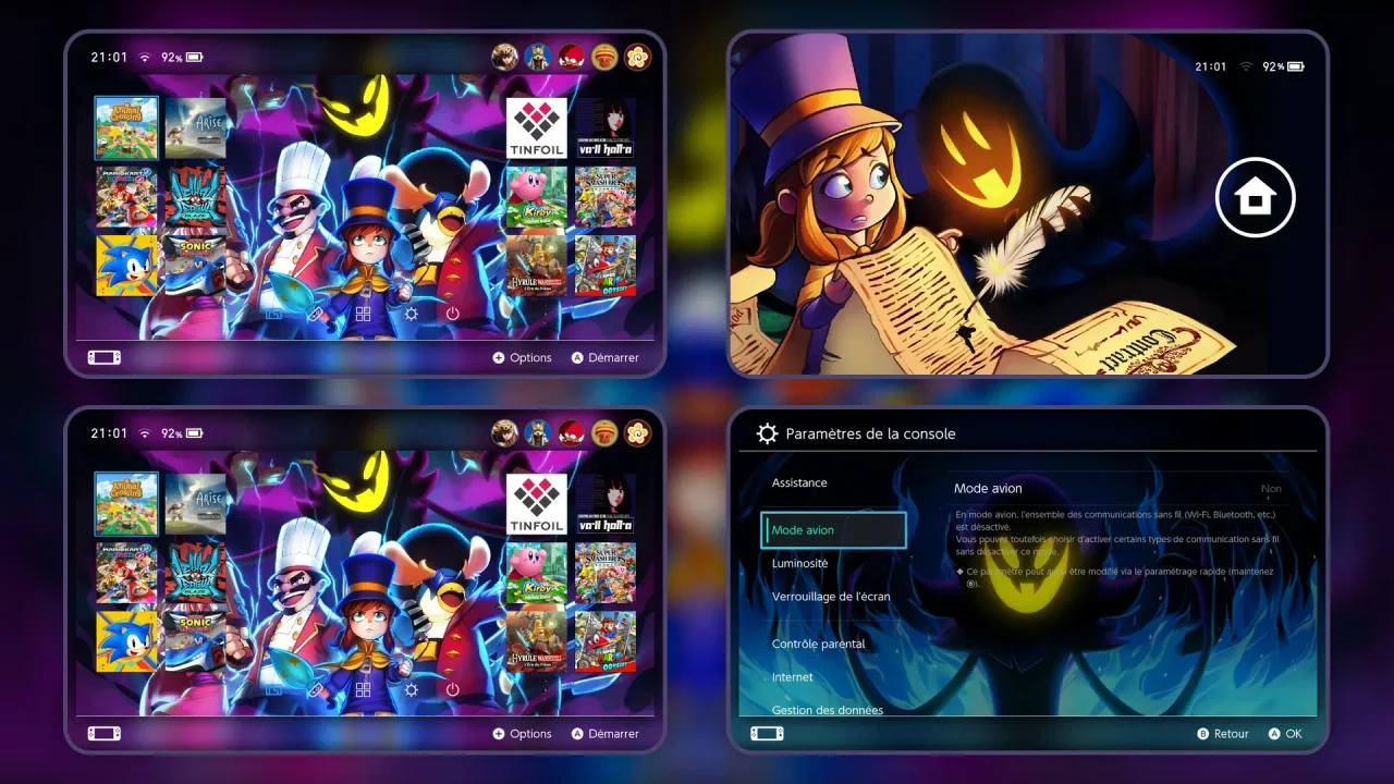 A Hat in Time : Kid & Snatcher | Switch Theme Packs | Themezer