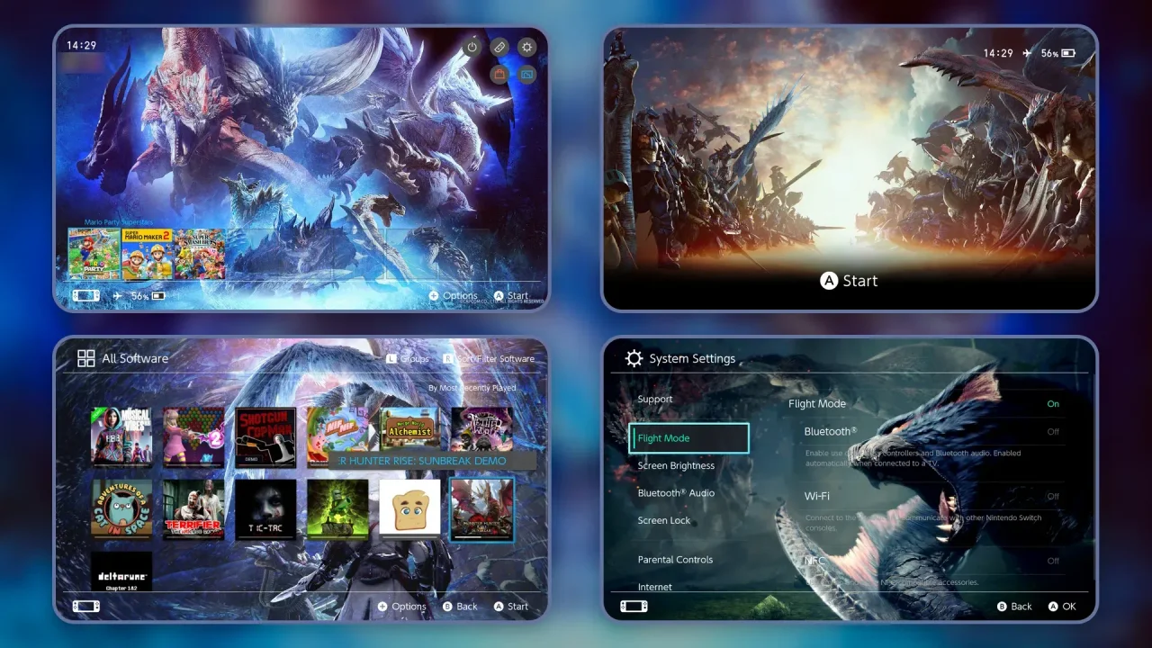 Monster Hunter | Switch Theme Packs | Themezer