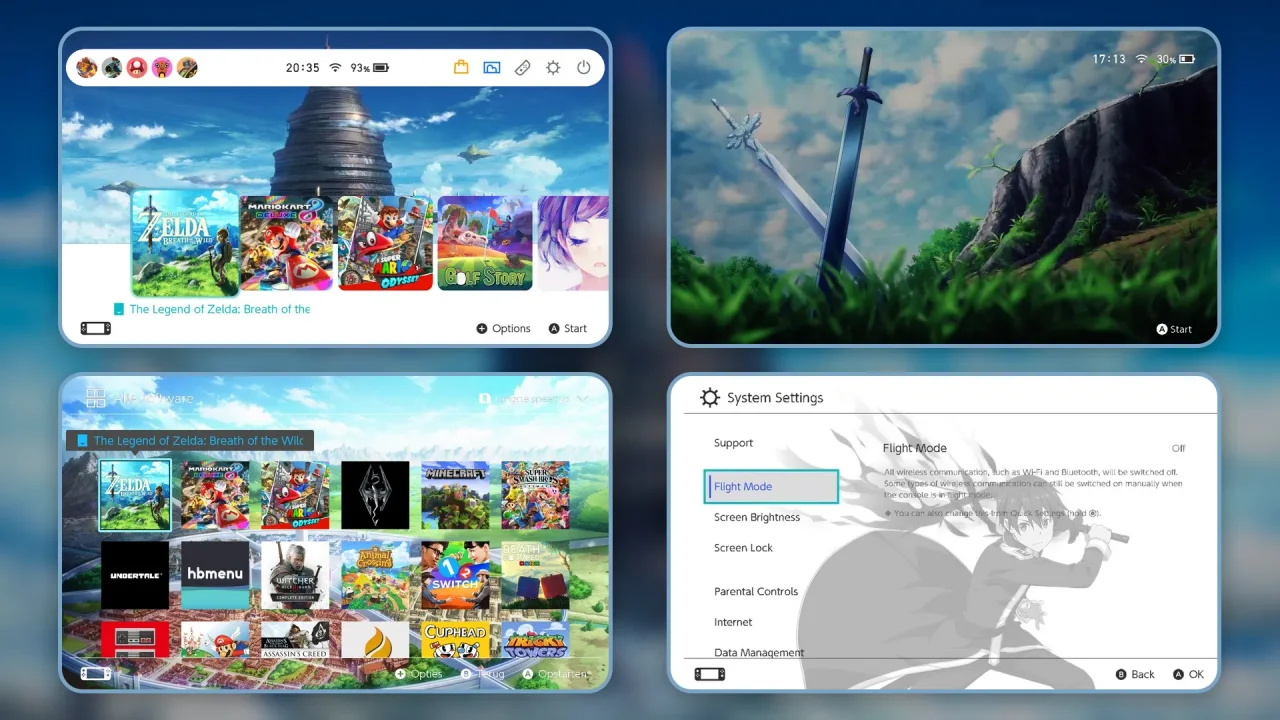 SAO Pack | Switch Theme Packs | Themezer