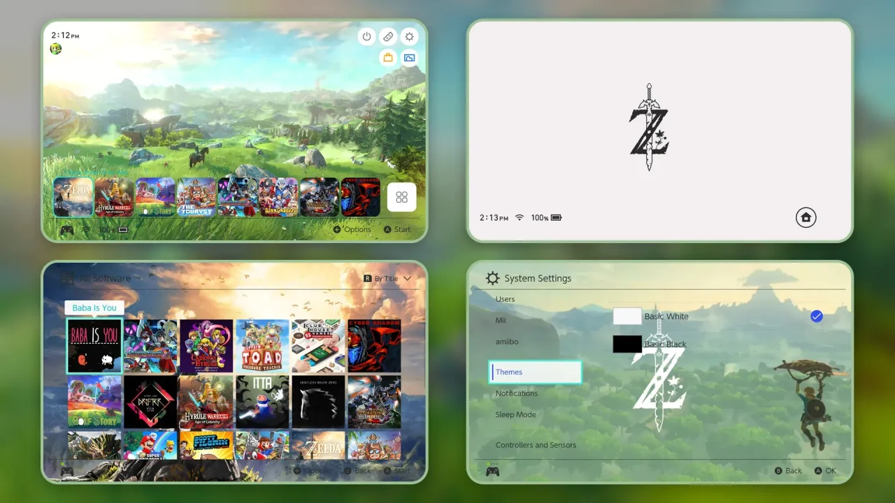 Simple BOTW | Switch Theme Packs | Themezer