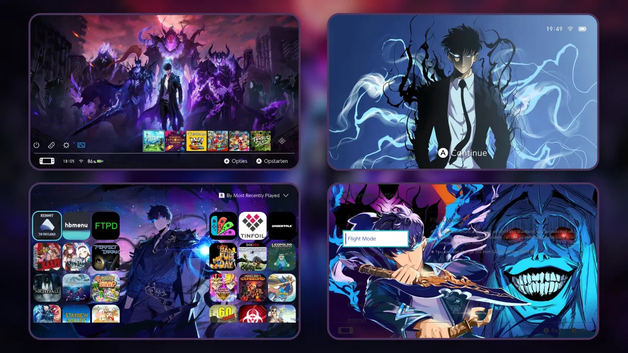 SoloLevelling V2 | Switch Theme Packs | Themezer