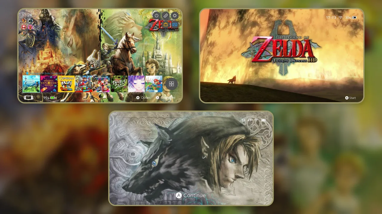 The Legend Of Zelda Twilight Princess | Switch Theme Packs | Themezer
