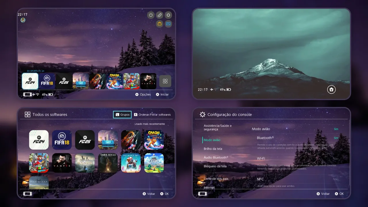 Dark Night | Switch Theme Packs | Themezer