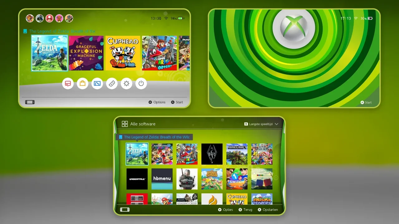 Xbox 360 Pack | Switch Theme Packs | Themezer