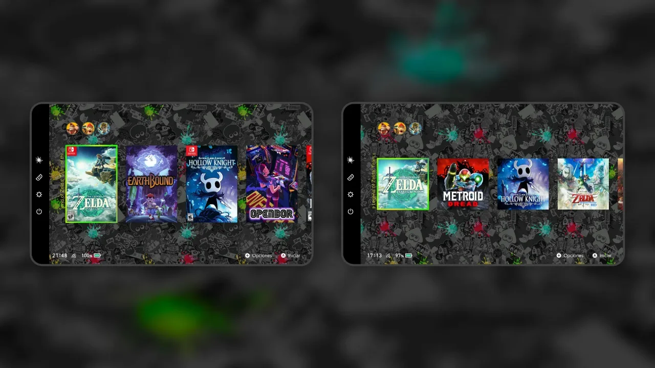 Splatoon Grafity, with rotation effect | Switch Theme Packs | Themezer