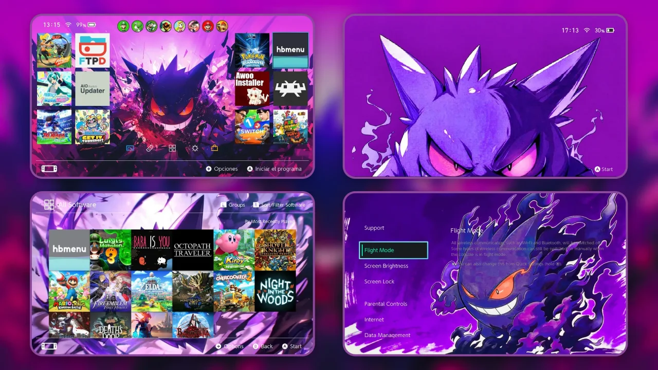 Gengar | Switch Theme Packs | Themezer