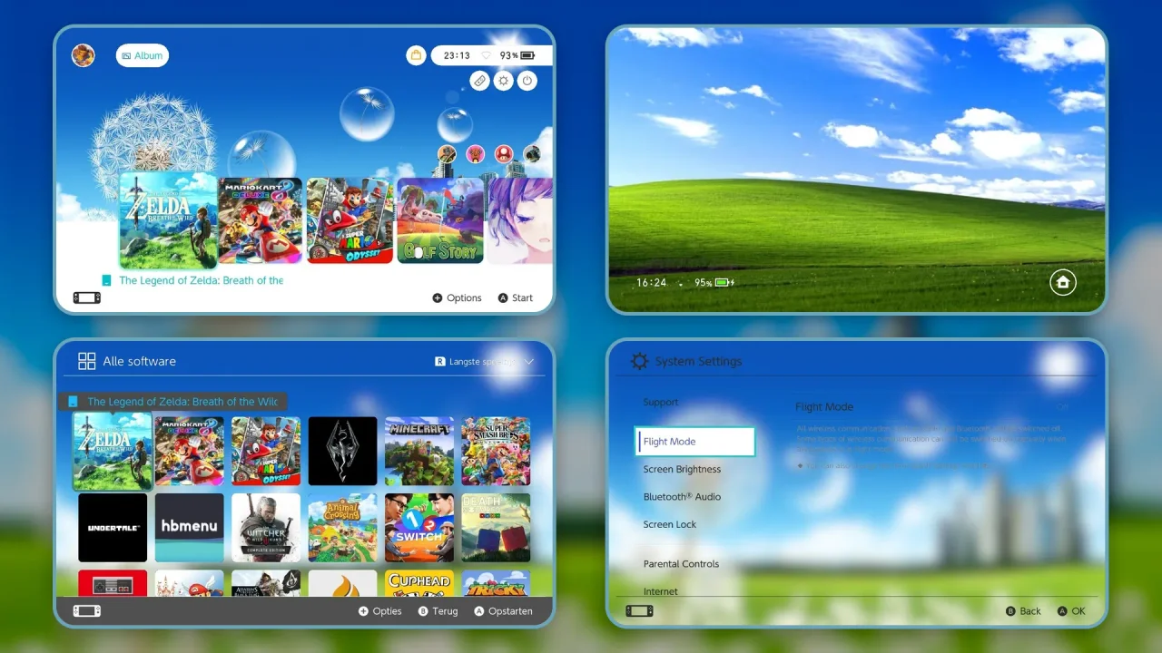 xin xp | Switch Theme Packs | Themezer