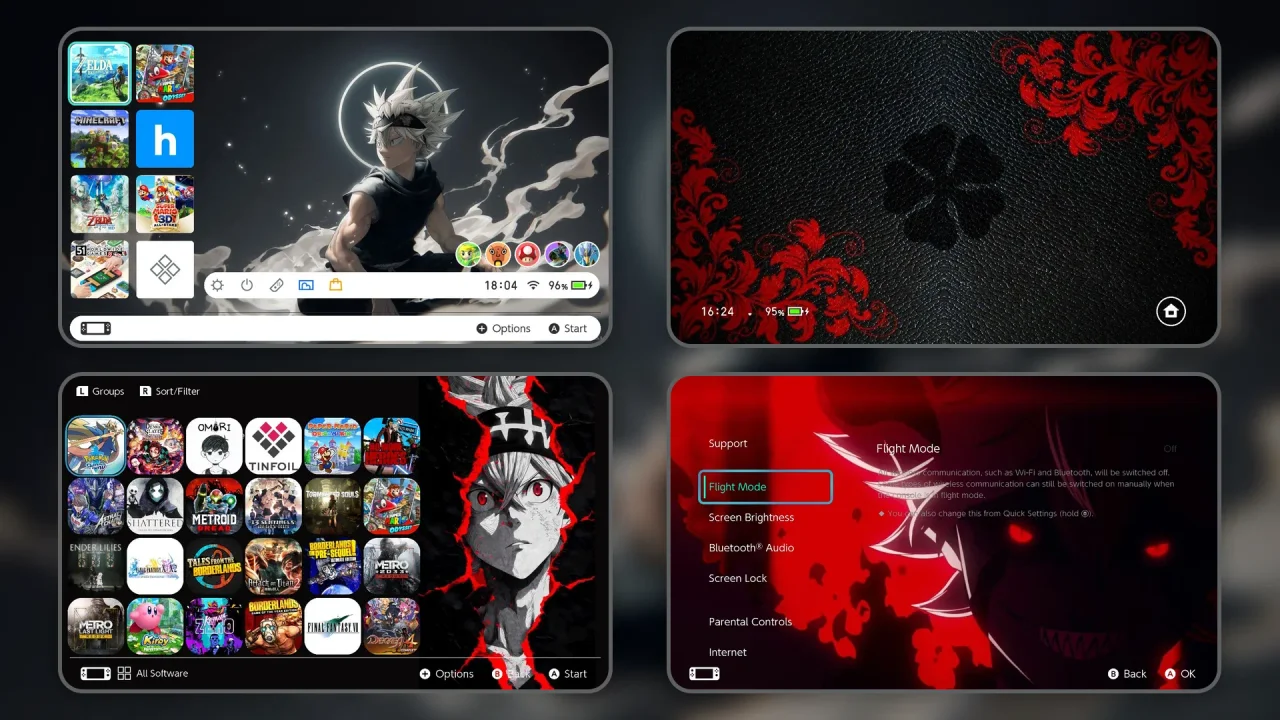 Black Clover | Switch Theme Packs | Themezer