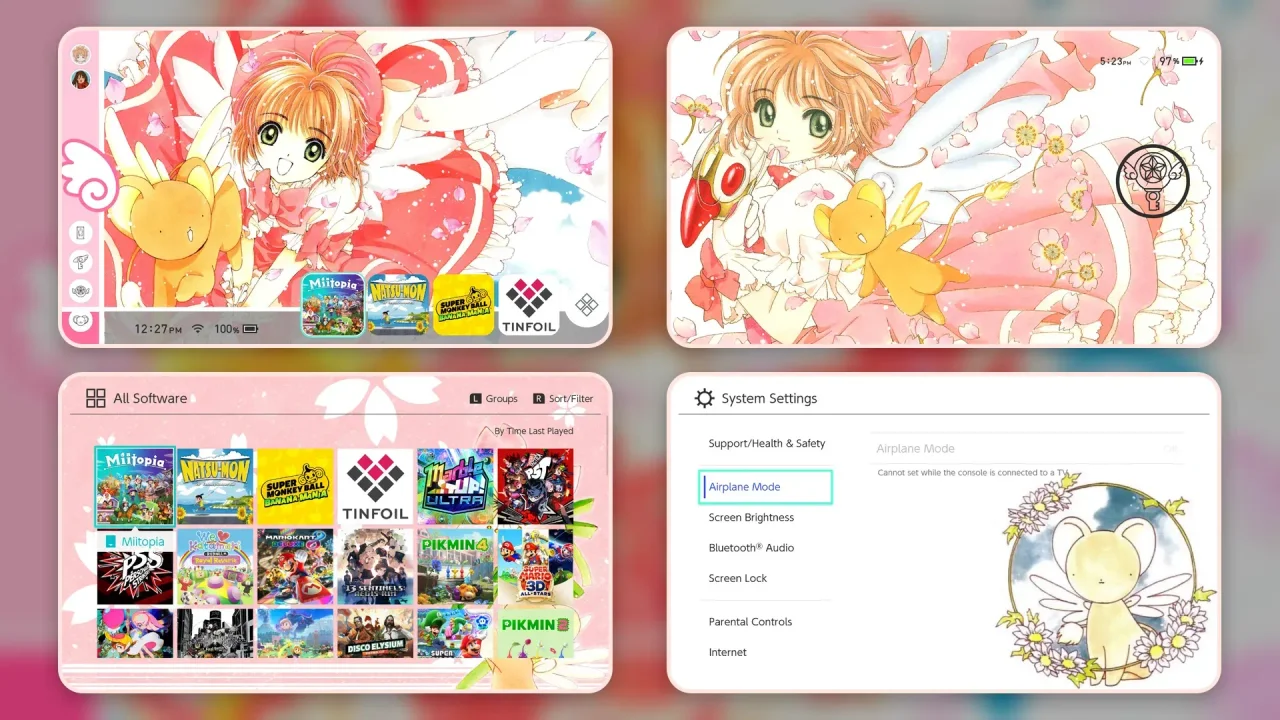 Cardcaptor Sakura Pack | Switch Theme Packs | Themezer