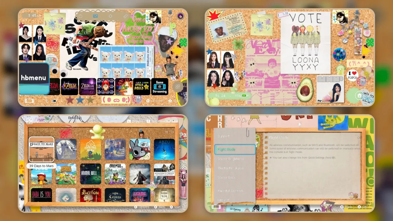 Corkboard OLED | Switch Theme Packs | Themezer