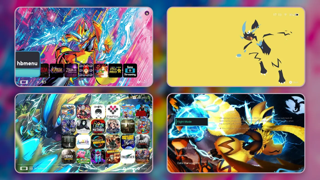 Zeraora | Switch Theme Packs | Themezer