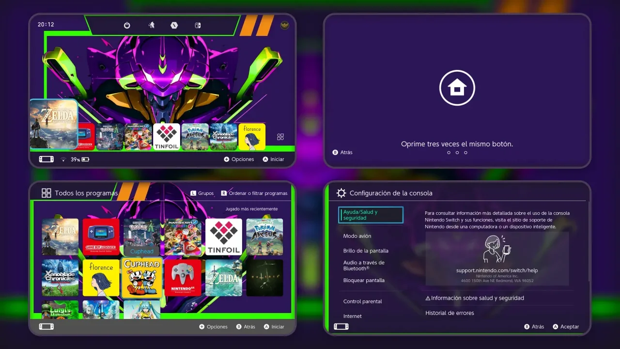 Eva-01 Theme Pack | Switch Packs | Themezer