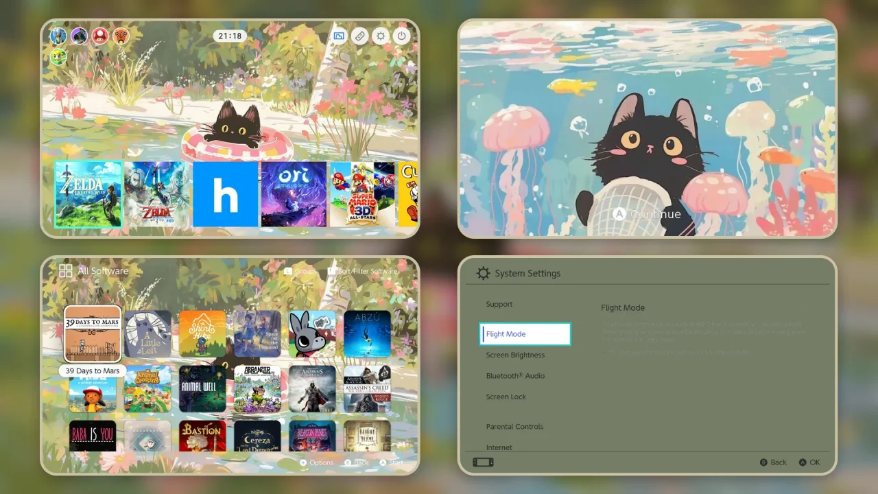 Black Cat | Switch Theme Packs | Themezer