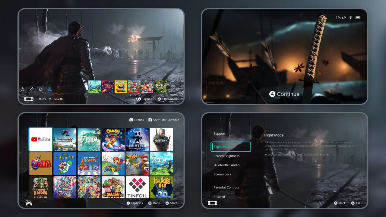 Ghost of Tsushima | Switch Theme Packs | Themezer