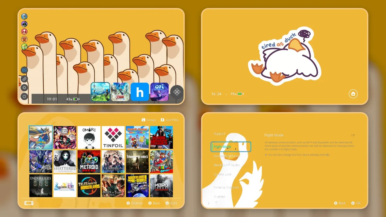 DUCK THEME | Switch Theme Packs | Themezer