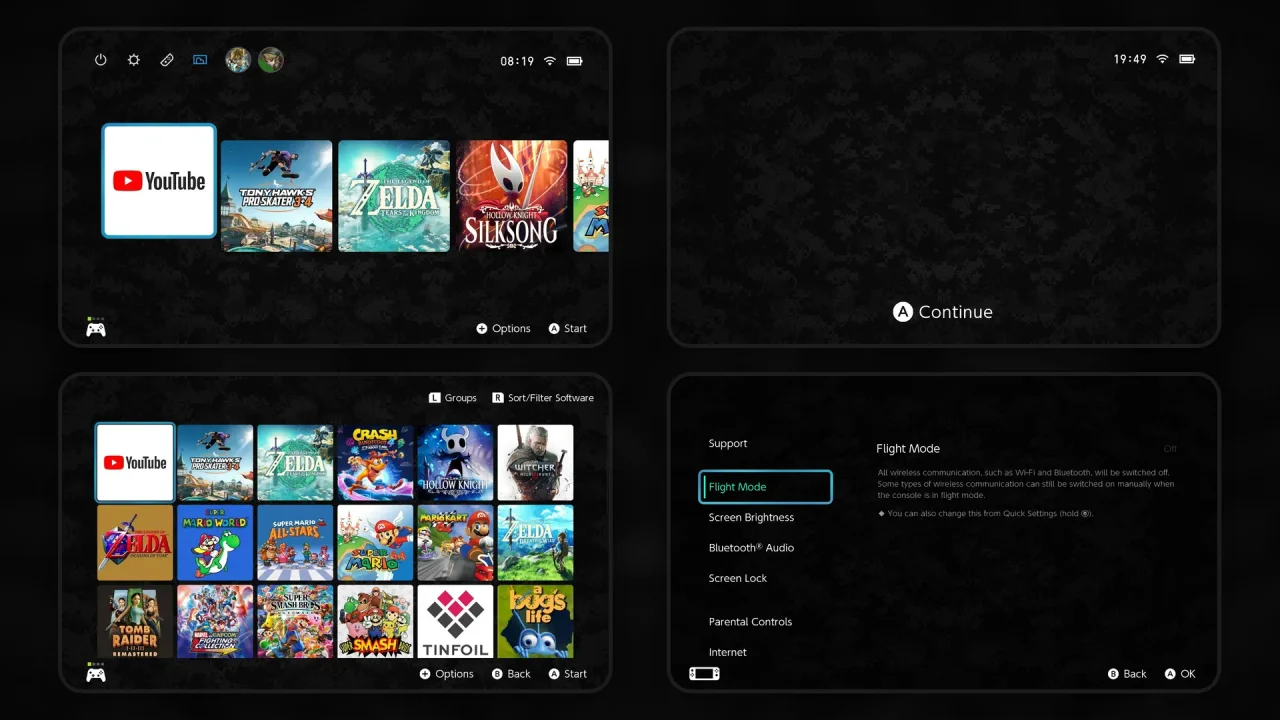 Dark Camouflage | Switch Theme Packs | Themezer