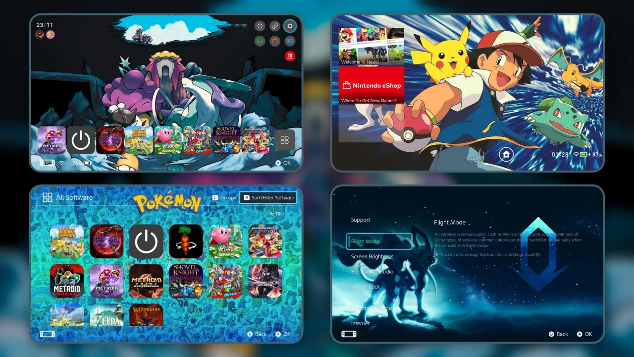 Pokemon Crystal | Switch Theme Packs | Themezer