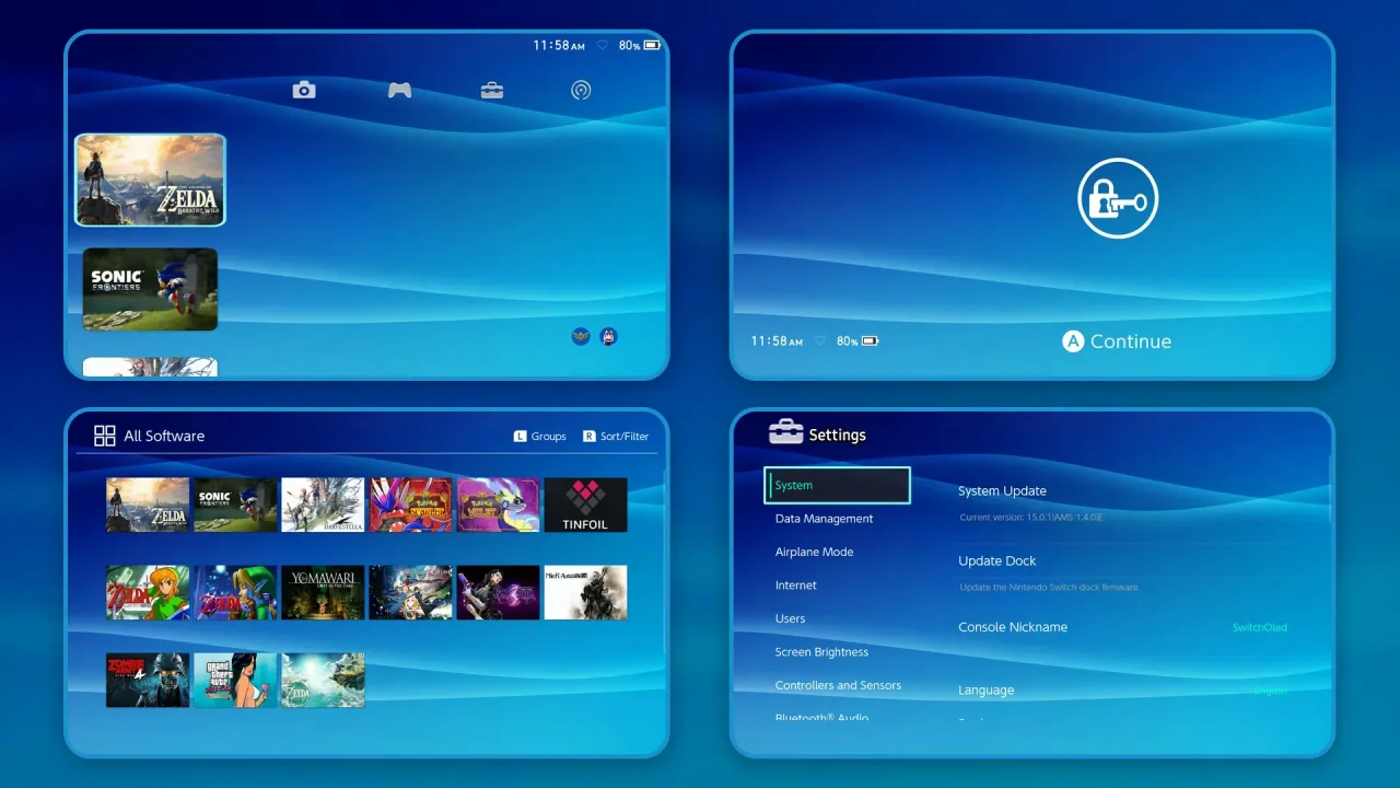 PSP UI Classic Theme | Switch Theme Packs | Themezer