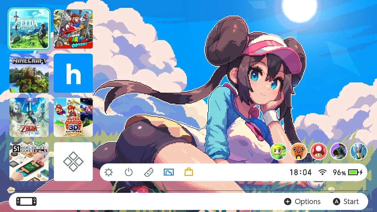 Rosa Pixel Art | Home Menu | Switch Themes | Themezer