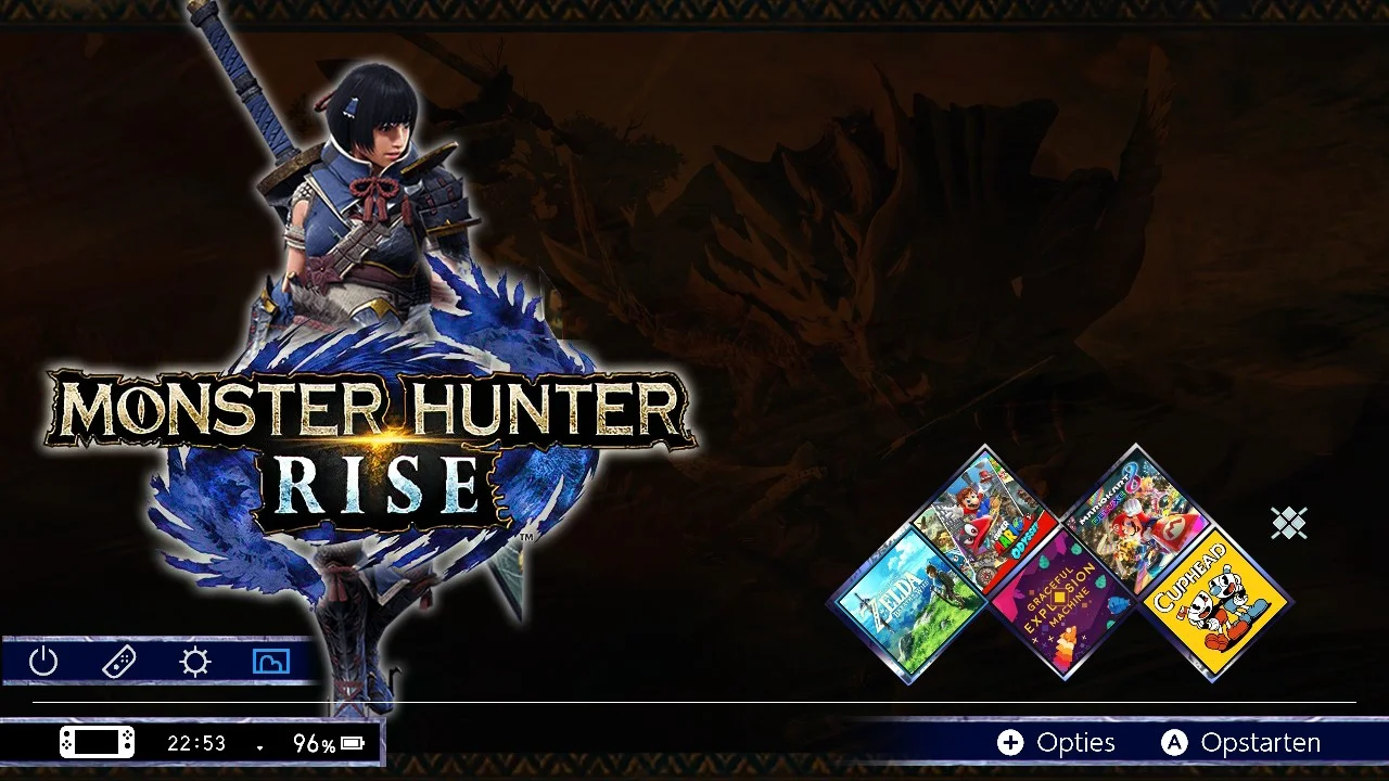 Mh Rise Theme Monster Hunter Rise (Female) Theme | Home Menu | Switch Themes | Themezer