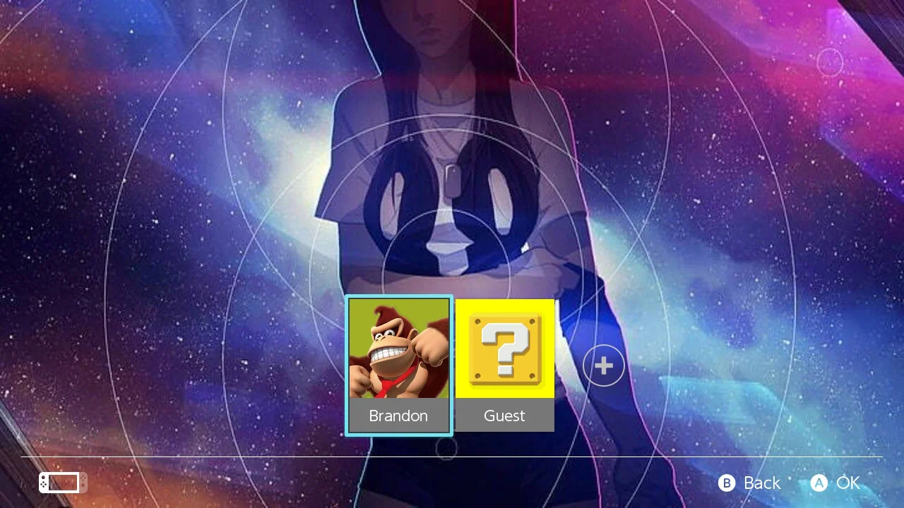 Space Gamer Girl [Player Select] | Player Selection | Switch Themes ...