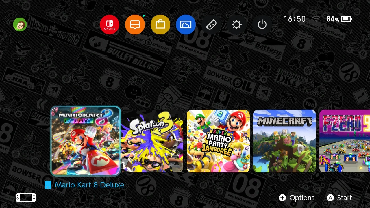 Mario Themes Thread Mario Kart Patterns - Home menu | Home Menu | Switch Themes | Themezer