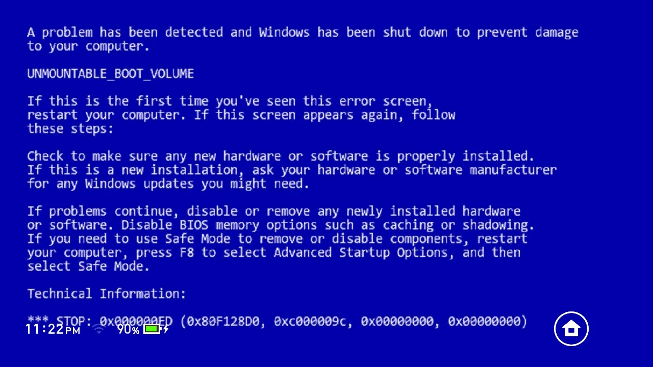 WIndows XP Blue Screen of Death | Lockscreen | Switch Themes | Themezer