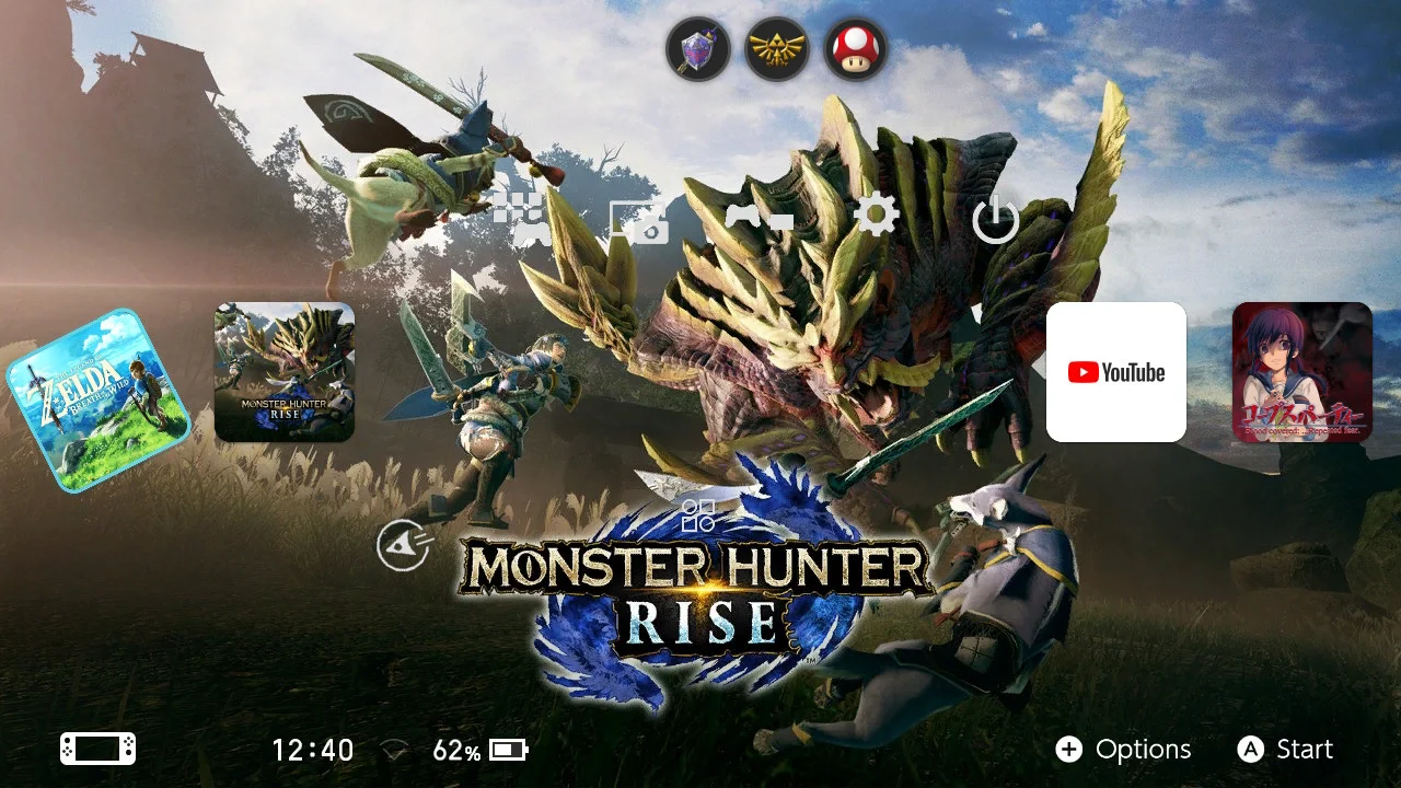 Mh Rise Theme MHR Home | Home Menu | Switch Themes | Themezer